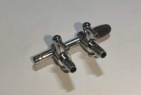 2-Wege-Lufthahn Metall 4/6 mm f&uuml;r Aquarium