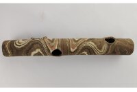 Tonr&ouml;hre 36 cm lang mit drei Fenstern Camouflage als Versteck oder Pflanzstamm