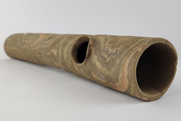 Tonr&ouml;hre mit Fenster 42 cm lang Camouflage als Versteck oder Pflanzstamm