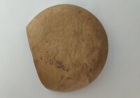 AquaKeramik Igluh&ouml;hle aus Ton &Oslash; 18 cm Toreingang braun meliert flach