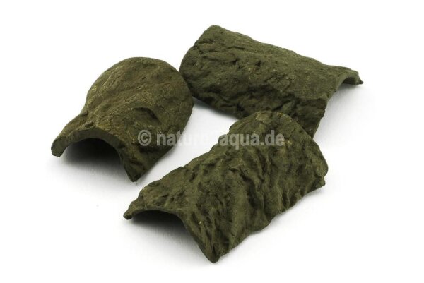 Aquarium Versteck Rinde 3er-Set 4x5 cm Welsversteck