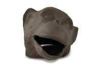 Schimpansenkopf aus Ton als Iglu-H&ouml;hle f&uuml;r...