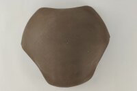 AquaKeramik Igluh&ouml;hle aus Ton &Oslash; 25 cm 3 Eing&auml;nge Dunkelbraun ohne Oberfl&auml;chenmuster